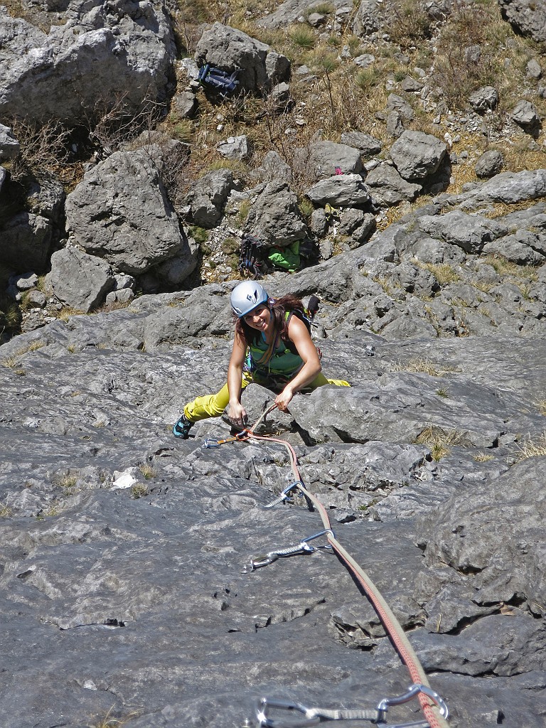 IMG_0199.JPG -            Laura sul primo tiro di Nuovi Orizzonti                    